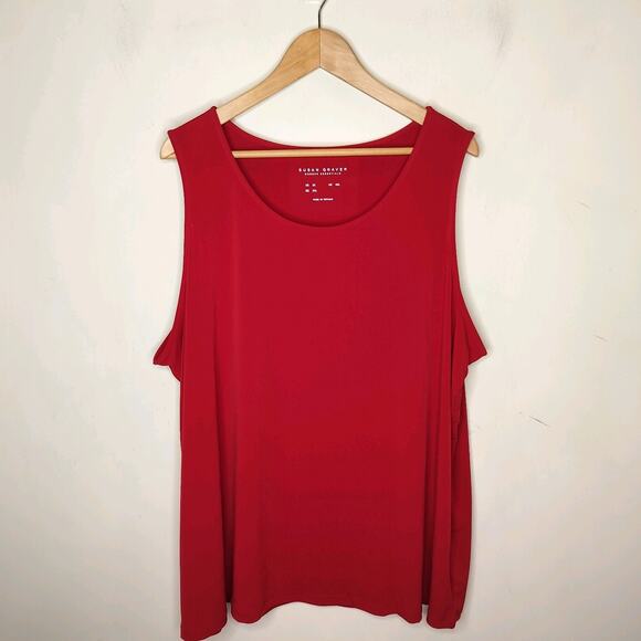 Susan Graver Liquid Knit Shell Tank Top - Picture 1 of 6